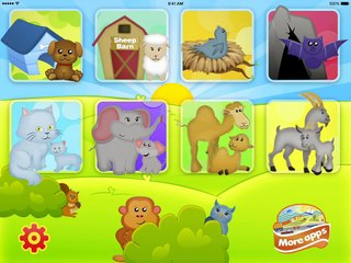 Animals Babies and Homes - First Words Preschool and Kindergarten Learning Puzzle