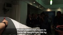 One big resolution: world's fattest man aims for half