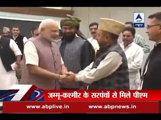 PM Modi meets J&K sarpanches, seek implementation of 73rd and 74th amendment