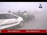 Mathura: Cars clash due to heavy fog