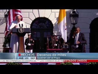 ¡Decenas de miles quieren ver al Papa Francisco!