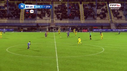 Frappe au dessus des buts.