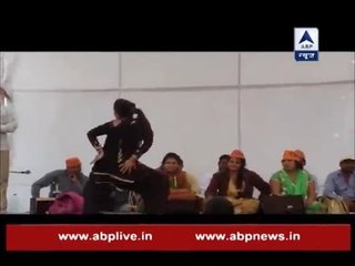 Bar girls dance at BJP's 'Parivartan Yatra Rally' in UP