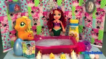 Disney Princess toys Little Mermaid ARIEL TAKES ORBEEZ BUBBLE BATH Egg Surprise Toys My Little Pony