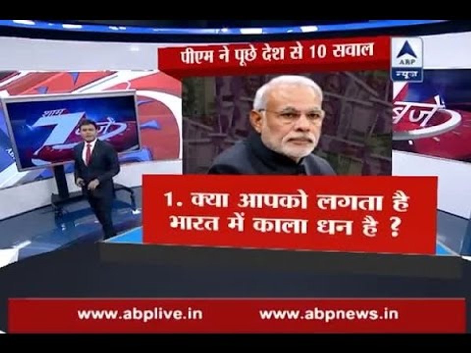 Demonetisation: PM does a survey on his move via Narendra Modi app