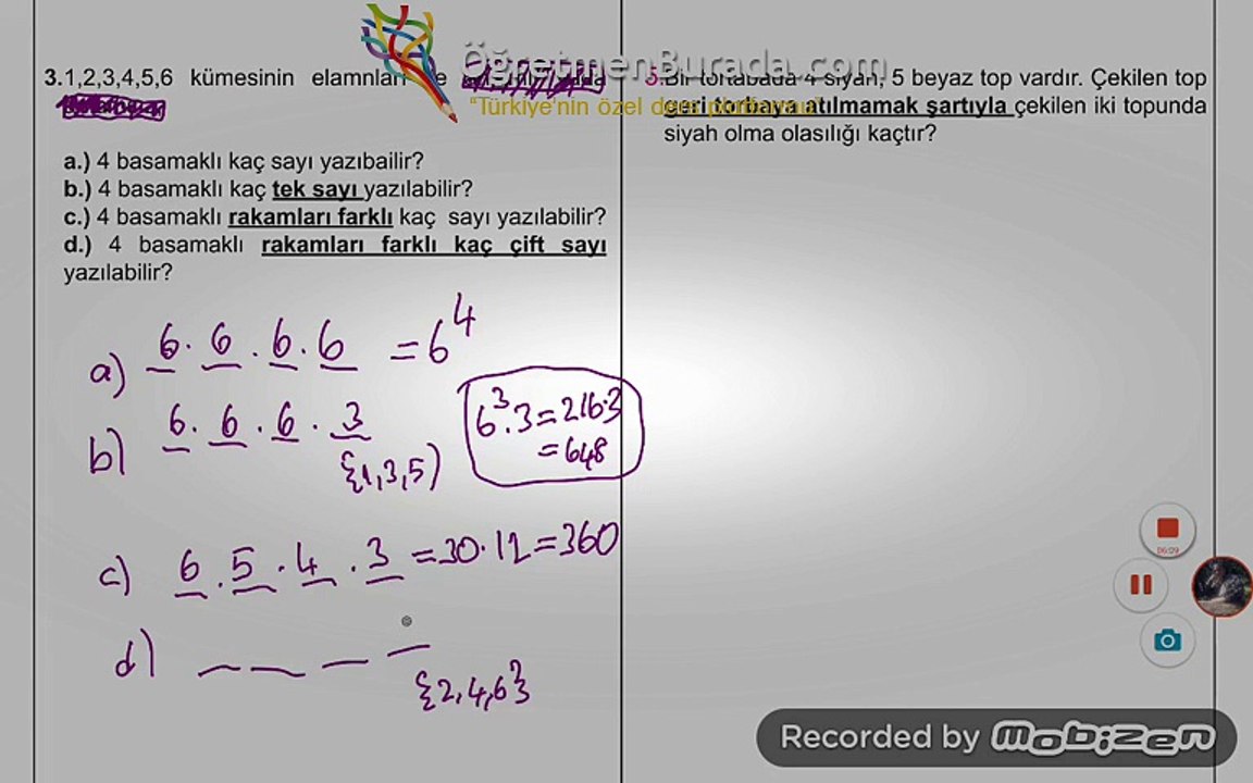 10.SINIF MATEMATİK DERSİ 1.YAZILI- | www.ogretmenburada.com