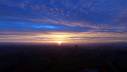 Lever de soleil au-dessus du Lot-et-Garonne