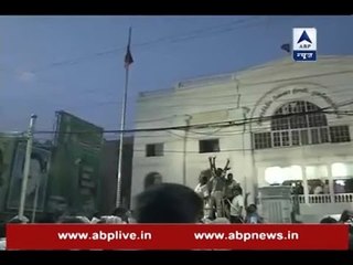 Party flag hoisted again at AIADMK headquarters; Jayalalitha's condition critical