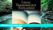 Buy Edward Nolfi Legal Terminology Explained (Mcgraw-Hill Business Careers Paralegal Titles)