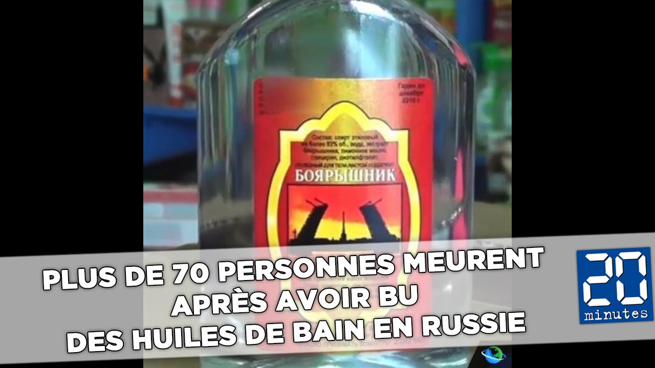 Plus de 70 personnes meurent après avoir bu des huiles de bain en Russie