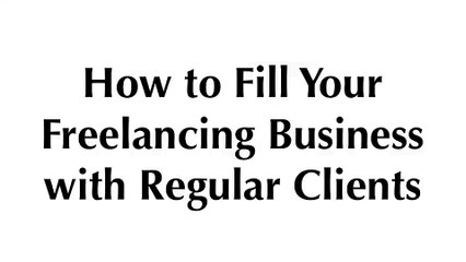 Freelancing to get more leads