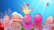 JELLY FISH Finger Family Cartoon Animation Nursery Rhymes For Children