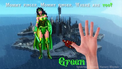 Justice League Finger Family Nursery Rhymes Song - Learning Colors for Kids w Justice League