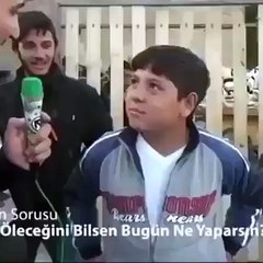 Yarın öleceğini bilince altına sıçan çocuk