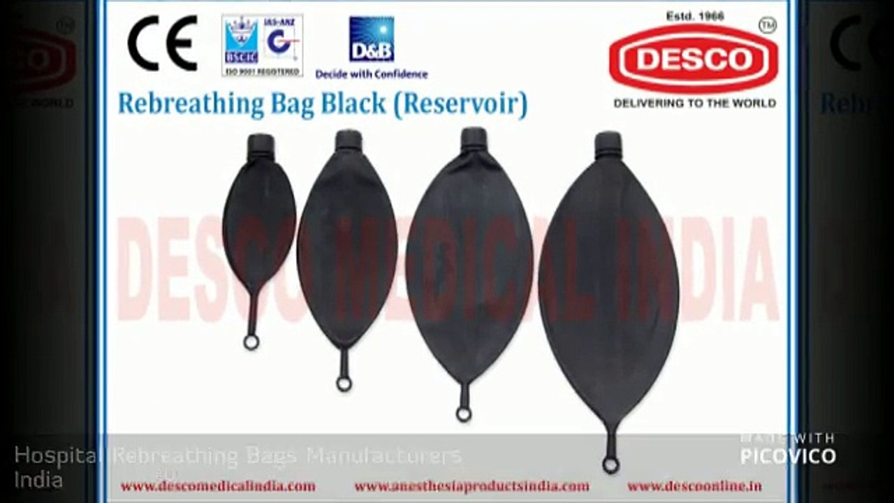 Hospital Rebreathing Bags Manufacturers India