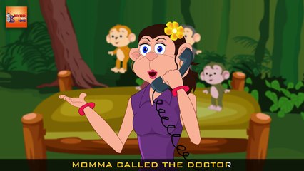 Five Little Monkeys Jumping On The Bed & The Banana Hospital | Animal Songs | British Kids Songs