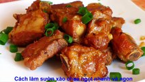 Cách làm sườn xào chua ngọt