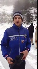 Ali kaif enjoy snow falling in ayubia