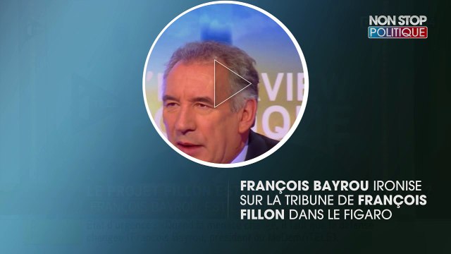 François Bayrou sur la tribune de François Fillon : Si vous avez compris quelque-chose, je vous paie des caramels mous !
