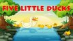 FIVE LITTLE DUCKS - Popular Nursery Rhymes - Music and Songs for kids, Children, Babies