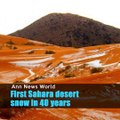 First Sahara desert snow in 40 years #AnnNewsWorld