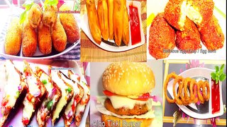 Evening Snacks recipes  6 Type Quick and Easy Simple Tea Time Snacks Recipes  Indian Snacks Recipe