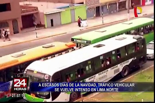 Congestión vehicular se incrementa a escasos días de la Navidad