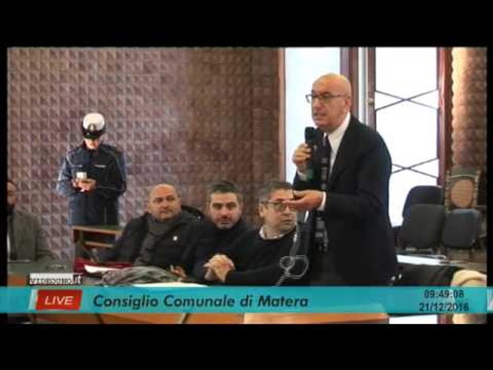 Consiglio comunale di Matera 21/12/2016