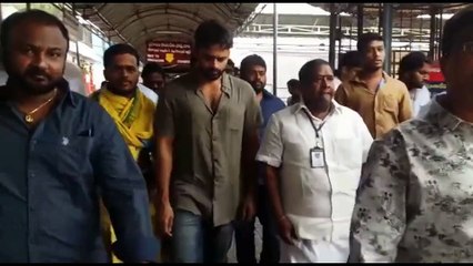 Saidharam tej Spotted in Srikalahasti Temple