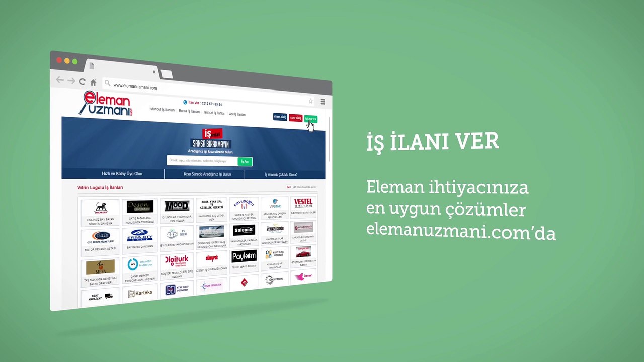 Elemanuzmani.com İş İlanı Ver