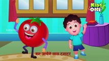 Lal Tamatar Hindi Nursery Rhyme | Cartoon Animated Rhymes For Children | The Red Tomato