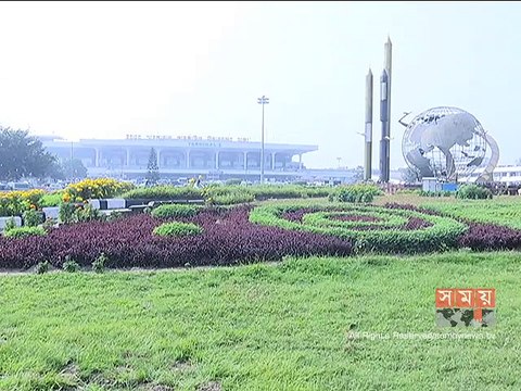 চাকা ফেটে শাহজালাল বিমান বন্দরের রানওয়েতে বিমান