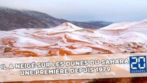 Il a neigé sur les dunes du Sahara, une première depuis 1979