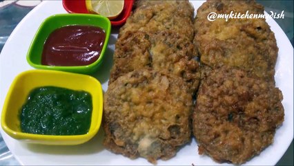 Mutton Cutlets Recipe - Pizza-Burger cutlets-kebab recipe