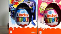 Two BIG Kinder Easter Edition Eggs BatMan and Polly Pocket Surprise Eggs