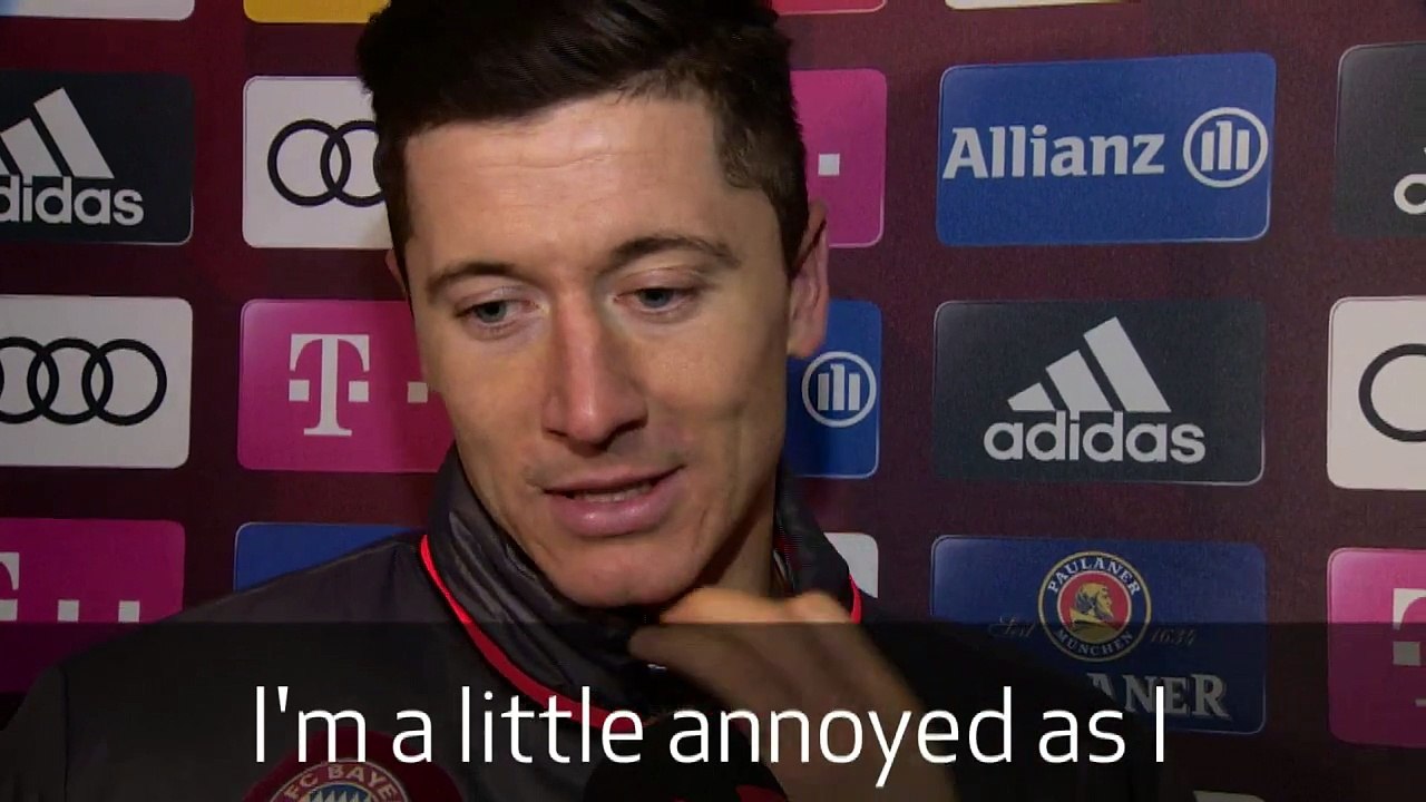 Lewandowski's post-match reaction