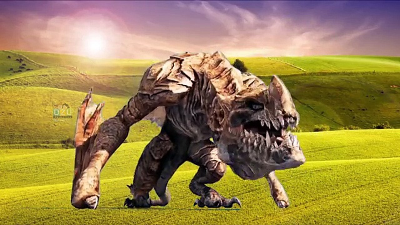 Dinosaurs_vs_Dinosaurs_war_Dinosaurs Fright || Ozu Animal Finger Family Rhymes || 3D Animation