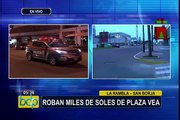 San Borja: delincuentes roban miles de soles en supermercado