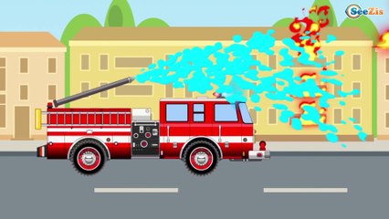 Сoche de policía y Сarros de carreras | Coches infantiles | Dibujo animado | Carritos para niños