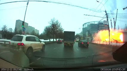 Explosion d'une bouteille de gaz dans une station de métro