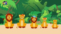 Animal Finger Family Rhymes | Funny Lions Cartoon | Nursery Rhymes For Children