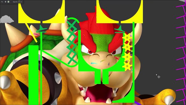 Marble Race 7 Made in Algodoo - Super Mario Brothers Theme - KPs Marble Madness - Kinder Playtime