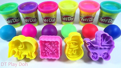 Learn Colors with Play Doh - Play Doh Balls Elephant Noel Love Molds Fun Creative for Kids-x84DpTDaVOI