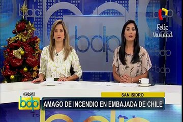 San Isidro: amago de incendio alertó a trabajadores en embajada de Chile