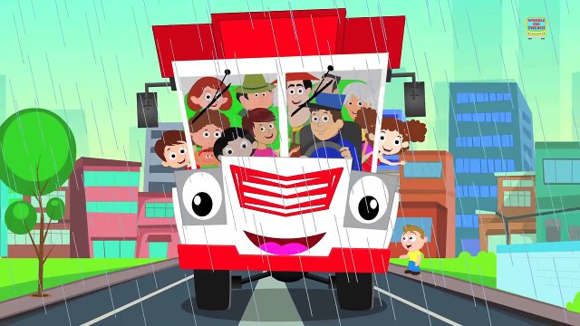 the wheels on the bus go round and round | nursery rhymes | kids songs | baby videos