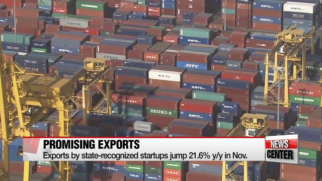 Exports by Korea's venture firms jump 21.6% on-year as of Nov.