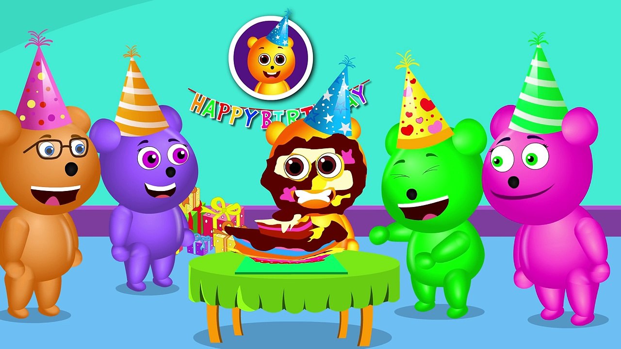 Mega Gummy bear Learning Good Habits finger family Rhyme for Kids | Gummy bear Ice cream Funny