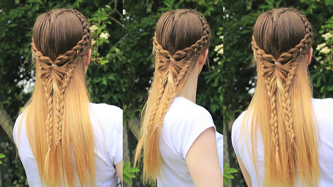 Half Down Butterfly Hairstyle | Pinterest inspired Tutorial | Braidsandstyles12
