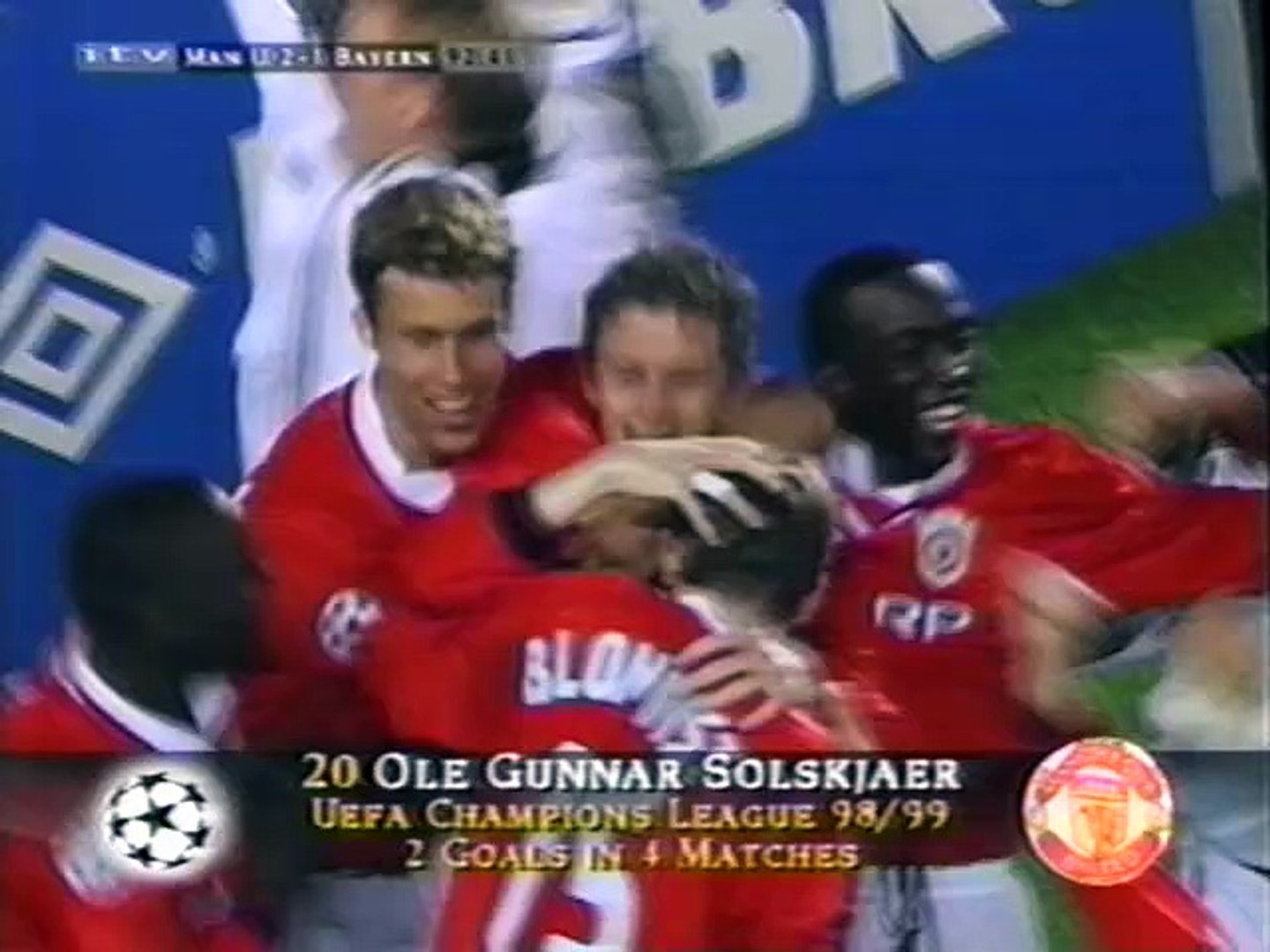 Bayern Munich v Manchester Utd CL Final 1998-99 - video