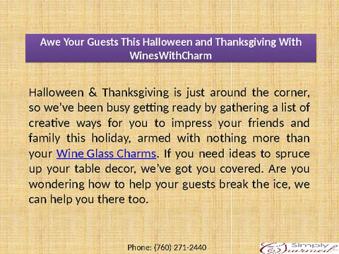 Awe Your Guests This Halloween and Thanksgiving With WinesWithCharmAwe Your Guests This Halloween and Thanksgiving With